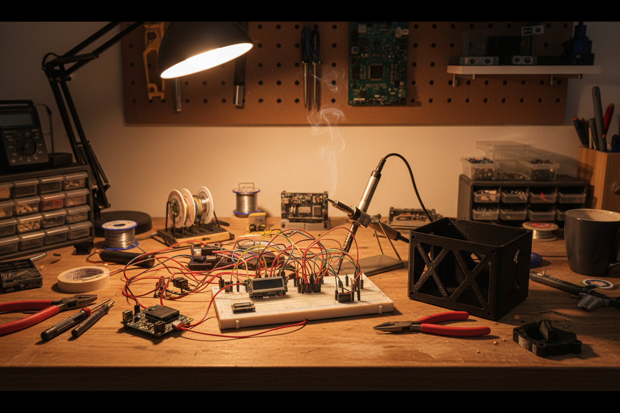 Maker's Workbench with Microcontroller Project